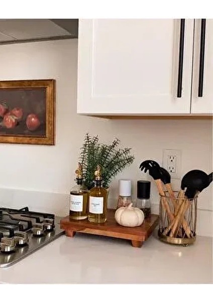 Ahşap Ayaklı Sunumluk