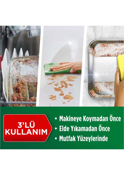 Power Sprey, 3’ü 1 arada, Bulaşıklarınız Ve Mutfağınız Için Zahmetsiz Temizlik Ve Parlaklık, Limon Kokulu, 800ml indirimleri