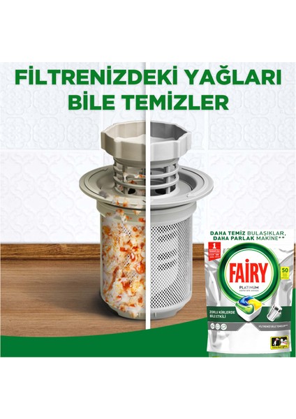 Platinum Bulaşık Makinesi Deterjanı Kapsülü/ tableti 50 Yıkama fırsatları