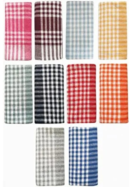 10'lu Pötikareli Mutfak El Havlusu ve Kurulama Bezi 50X70 cm