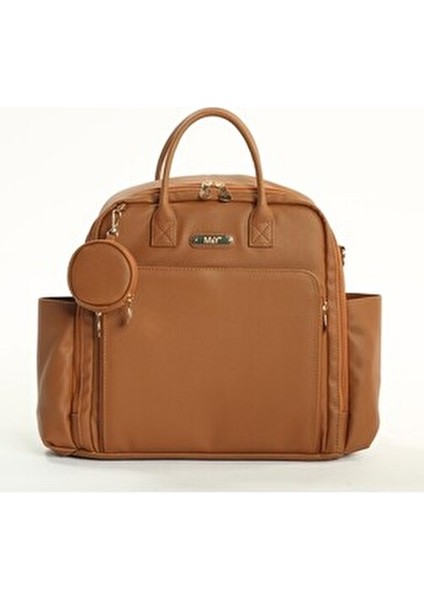 Maia Deri Anne Bebek Bakım Sırt Çantası