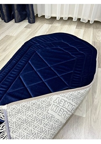 Lüks Ortopedik Diz Ağrıtmayan Süngerli Hediyelik Çeyizlik Burgu Saçaklı Çantalı Seccade