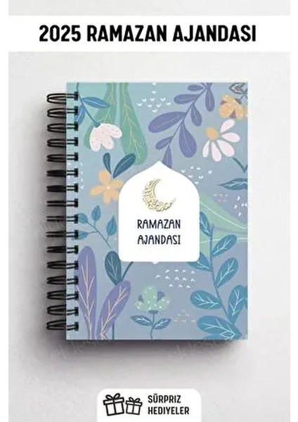 Ramazan Ajandası, Oruç, Hatim, Teravih, Günlük ve Aylık Planlayıcı, Sert Kalın Kapak, Tarihli