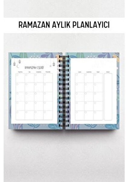 Ramazan Ajandası, Oruç, Hatim, Teravih, Günlük ve Aylık Planlayıcı, Sert Kalın Kapak, Tarihli modelleri