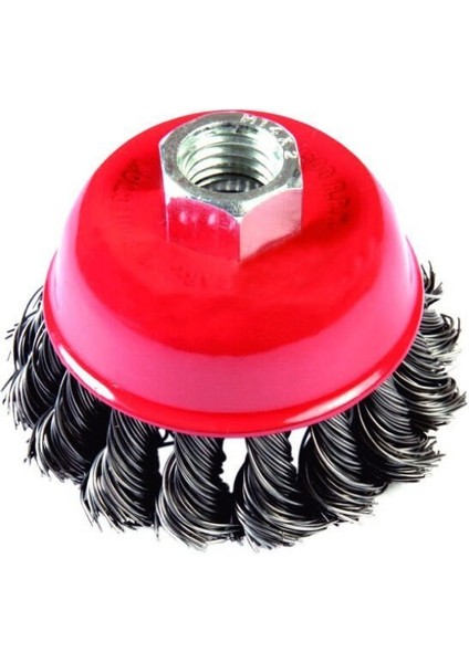 100 mm Burgulu Çanak Tel Fırça GFB5132-2 Adet Gönderilir