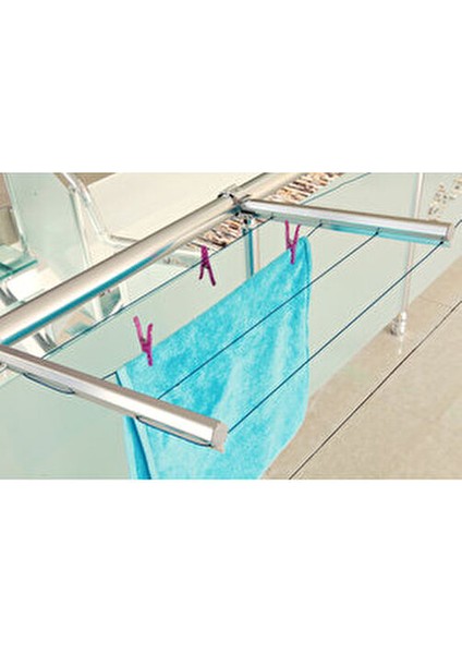 Alüminyum Balkon Çamaşır Askılığı Yuvarlak Korkuluklar Için (Çamaşır Ipi Hediyeli) indirimleri