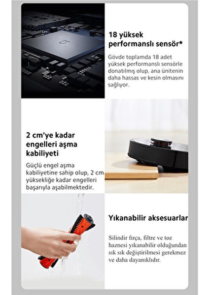 8000PA Ultra Emiş Güçlü Üstün Performanslı Turbolu Süpürge - Yüksek Performanslı Sensörler fiyatları