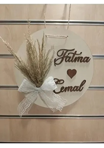 Ahşap Isme Özel Kapı Süsü Duvar Süsü Dekoru Kapı Isimliği