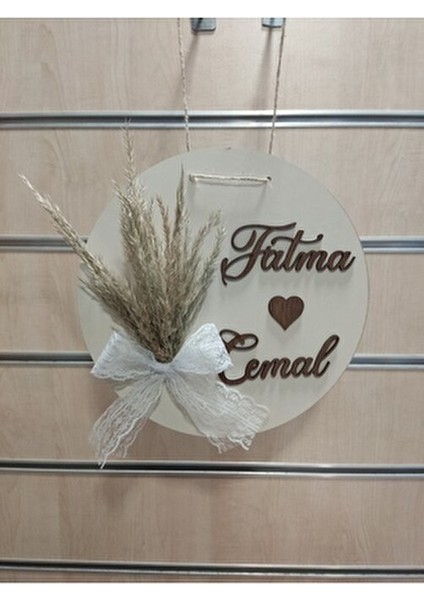 Ahşap Isme Özel Kapı Süsü Duvar Süsü Dekoru Kapı Isimliği