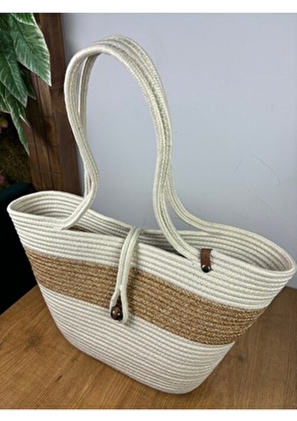 Havana Kadın Plaj Çantası Jüt Materyal ile Yaz Koleksiyonu için Şık Tasarım indirimleri