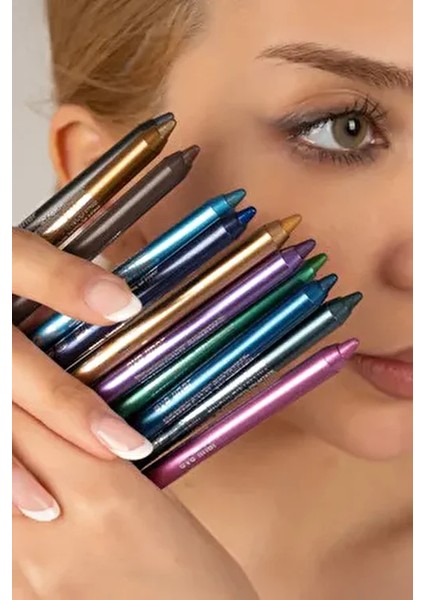 12 Renkli Neon Yağlı Göz Kalemi Seti