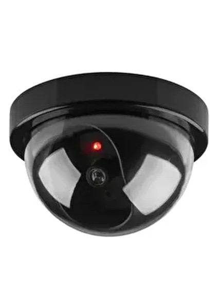 LED Işıklı Taklit Güvenlik Kamerası Dome Kablosuz Taklit Hırsız Caydırıcı
