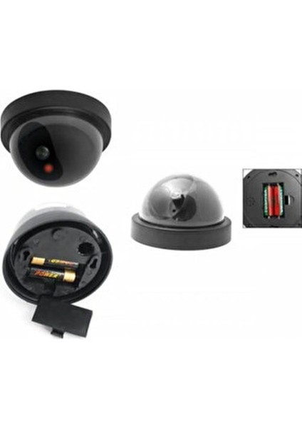 LED Işıklı Taklit Güvenlik Kamerası Dome Kablosuz Taklit Hırsız Caydırıcı fırsatları