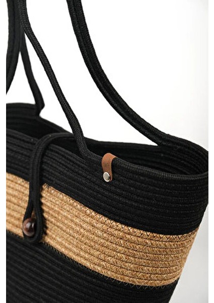 Kadın Plaj Çantası Jüt ve Boncuk Detaylı Ergonomik Tasarım Yaz Koleksiyonu modelleri