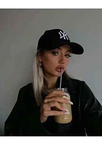 Unisex Spor Ny Şapka Siyah Renkli Günlük Kullanım İçin Rahat Tasarım