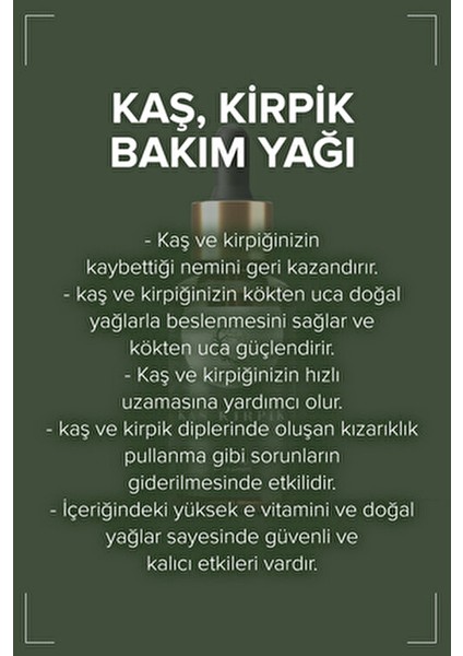 Kaş Kirpik Bakım Yağı modelleri
