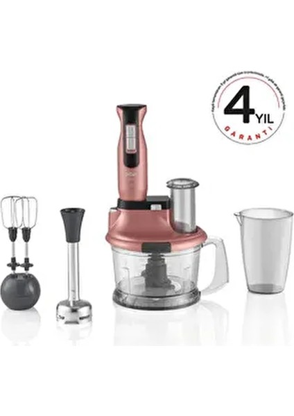 4' Lü Bıçak 1500W Motor Gücü Buz Kırma & Doğrayıcı Blender Set