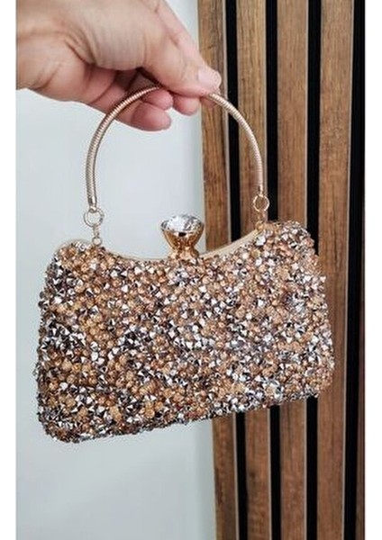 Kadın Taşlı Abiye Çantası modelleri