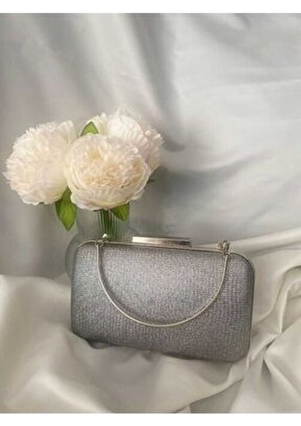 Kumaş Çanta Gümüş Abiye Çanta Taşlı Gece Çantası modelleri