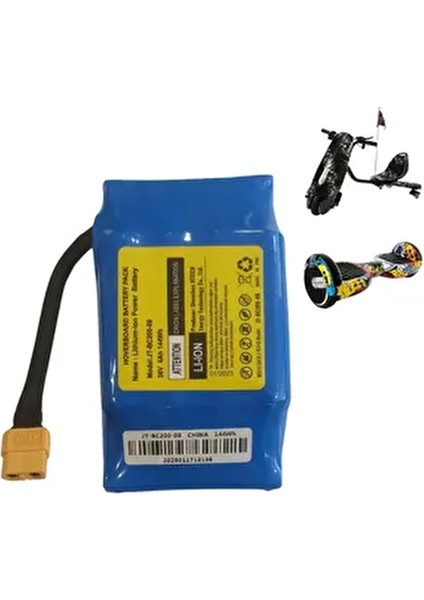 Drift Car Dirift Kar Scooter Hoverboard Elektirikli Kaykay Tüm Modelerle Uyumlu Samsung Batarya Pil