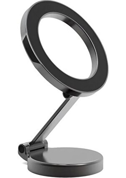 Çinko Alaşım Katlanır Manyetik Araba Içi Magsafe Için Kompakt Cep Telefonu Tutucu 360 ° Dönebilen