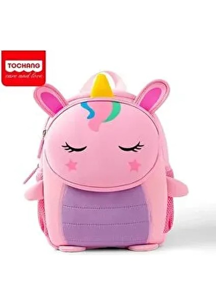 Unicorn Kız Çocuk Çantası Ana Okul Sırt Çantası Kreş Çantası Pembe 0-6 fiyatları