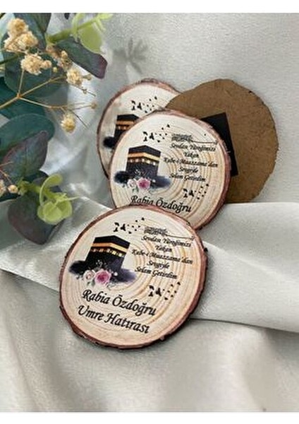 Umre Hatırası Ahşap Magnet 20'li Paket fiyatları