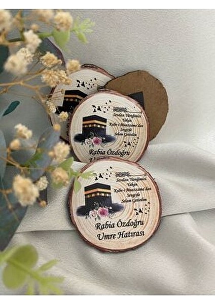 Umre Hatırası Ahşap Magnet 20'li Paket modelleri