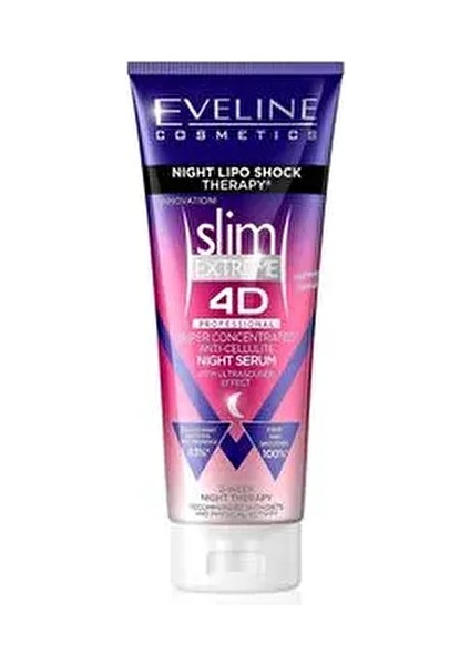 Slim Extreme 4d Selülit Kremi - Gece Lipo Şok Terapisi, Tüm Cilt Tipleri Için 250ML