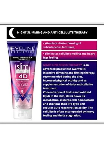 Slim Extreme 4d Selülit Kremi - Gece Lipo Şok Terapisi, Tüm Cilt Tipleri Için 250ML fiyatları