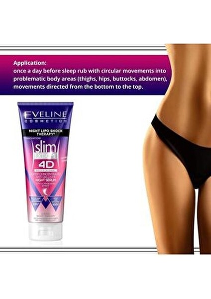 Slim Extreme 4d Selülit Kremi - Gece Lipo Şok Terapisi, Tüm Cilt Tipleri Için 250ML fırsatları