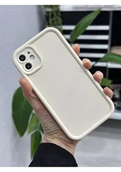 Iphone 11 Uyumlu ( 12 Görünümlü Köşeli ) Darbe Önleyici Mat Lansman Silikon Kılıf
