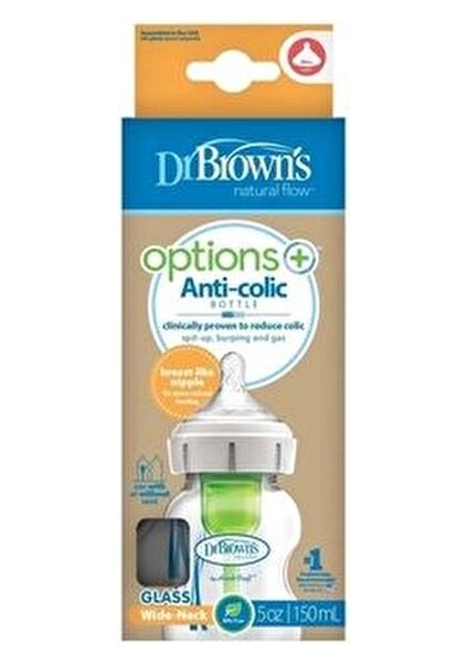 Gaz Yapmayan Bpa Içermeyen Yeni Geniş Ağız Cam Biberon 150 ml (0+) Yeni Model fiyatları