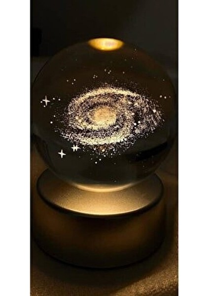 Samanyolu Galaksi Toz Bulutu Nebula Işıklı Cam Küre, Işıklı Kristal Top 6 cm Çapında fiyatları