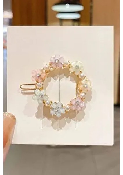 Kadın 4'lü Gold Metal Çiçek Pens Toka Seti modelleri