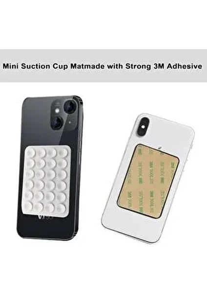 Telefon Tutucu Vantuz Şık Beyaz Renkli Kullanım Kolaylığı ile Evrensel Uyum