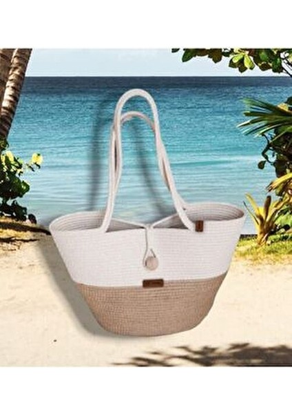 El Yapımı Hasır Plaj Çantası Kol Çantası modelleri