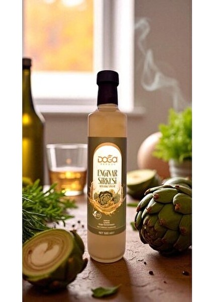 Doğal Fermente Enginar Sirkesi - %100 Katkısız, Karaciğer Dostu ve Sindirim Destekleyici, 500ML modelleri