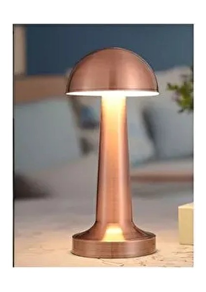 CT-8430 Lizbon Dokunmatik Şarjlı Masa Lambası Bakır