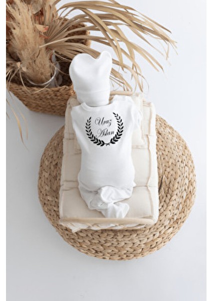 %100 Pamuk Baskılı 11’li Organik Bebek Hastane Çıkışı Unisex Temalı Özel Olay Seti modelleri