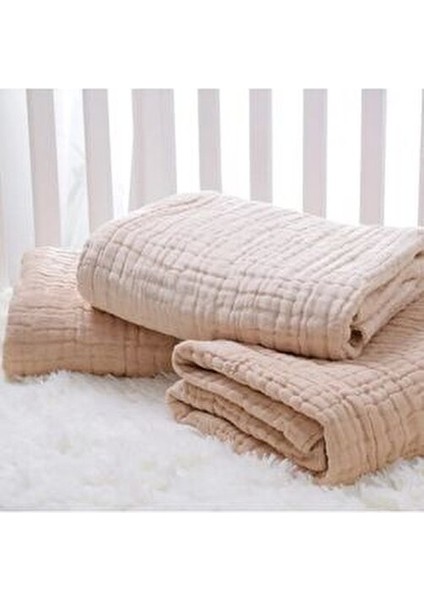 Bej 4 Katlı Çok Amaçlı Müslin Örtü Battaniye fırsatları