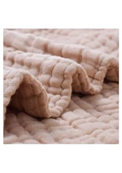 Bej 4 Katlı Çok Amaçlı Müslin Örtü Battaniye