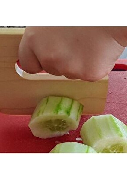 Güvenli Ahşap Bıçak 1 Parça Montessori Eğitici Oyuncak Çocuk Gelişimi İçin indirimleri