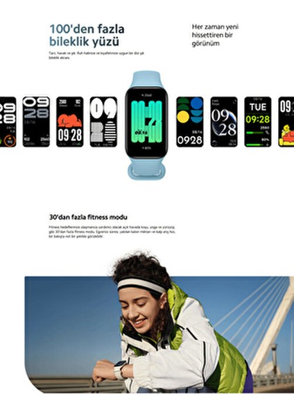 Redmi Smart Band 2 Nabız Ölçer Su Geçirmez Android Ios Iphone Uyumlu Akıllı Bileklik Saat fırsatları