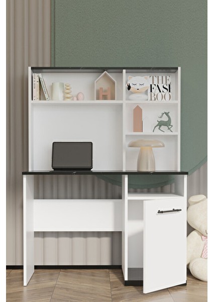 Still Genç Çocuk Odası Takımı Karyola+Başlık&gardırop&çalışma Masası - Beyaz Mermer Desen modelleri