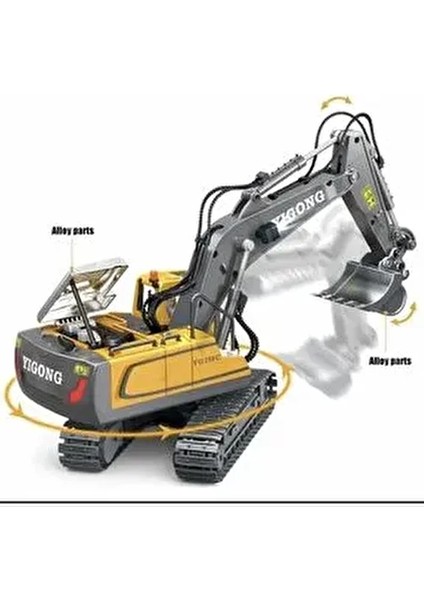 Uzaktan Kumandalı Full Fonksiyon Hareketli Excavator 2.4ghz Iş Makinesi Ekskavatör Excavator modelleri