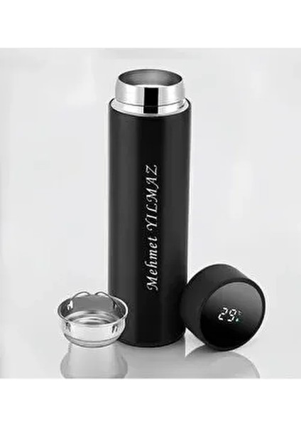 Kişiye Özel Isimli Sıcaklık Göstergeli ( Dereceli ) Termos