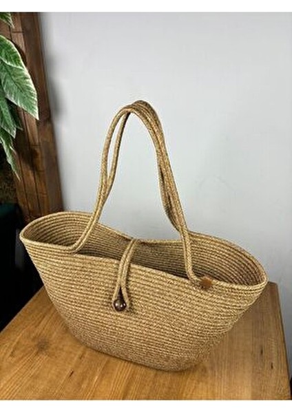 Havana Hasır Jüt Plaj Çantası Kadınlar İçin Doğaya Saygılı Tasarım Yaz Koleksiyonu fırsatları