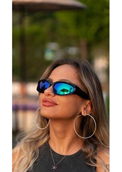 UV400 Korumalı Siyah Çerçeve Mavi Aynalı Cam Snowboard/kayak Gözlüğü fiyatları