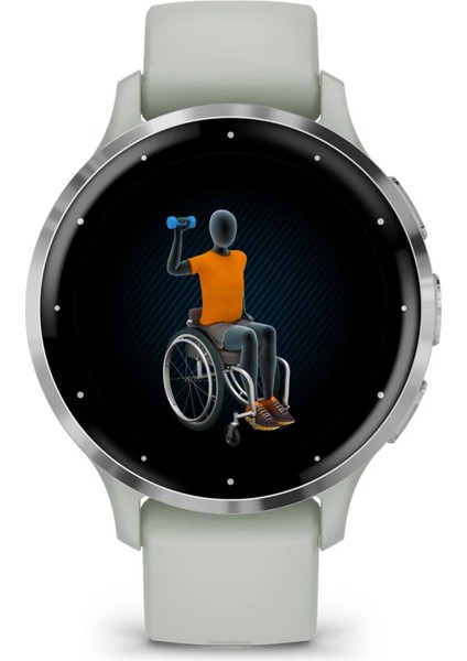 Venu 3S - Gümüş | Sage Gri Kayışlı